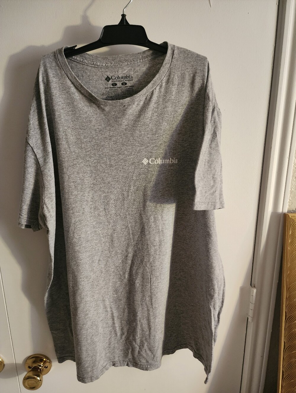 Columbia Heather Gray Logo Short Sleeve Tee